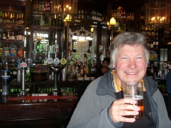 Your tour guide, Geoff, in THe Rutland Arms