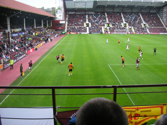 Hearts31 Wardy after kickoff
